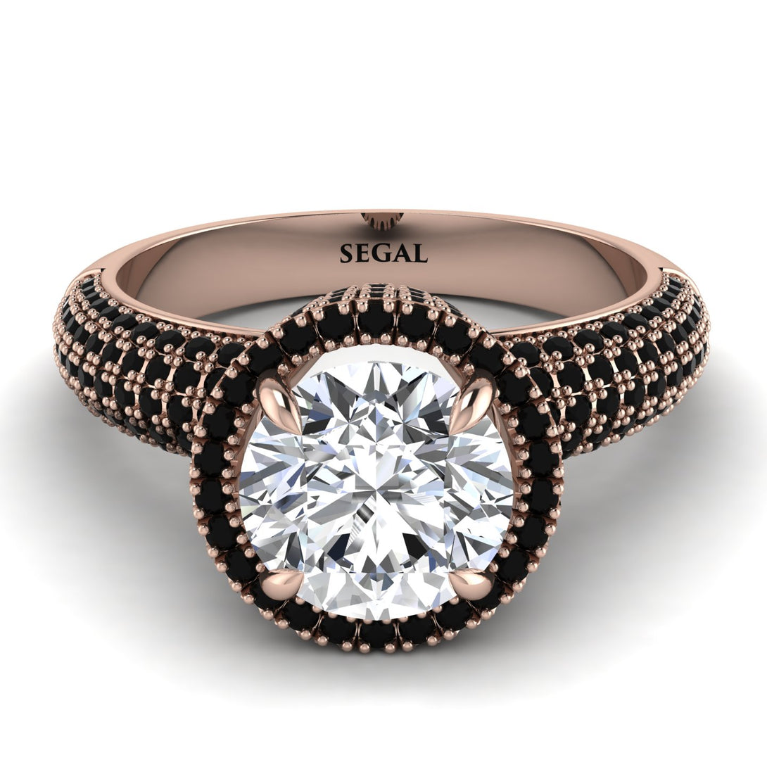 Diamond Cluster Halo Engagement Ring - Katie No. 32