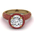 Diamond Cluster Halo Engagement Ring - Katie No. 46 image 3