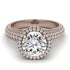 Diamond Cluster Halo Engagement Ring - Katie No. 2