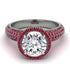Diamond Cluster Halo Engagement Ring - Katie No. 48 image 3