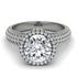 Diamond Cluster Halo Engagement Ring - Katie No. 3