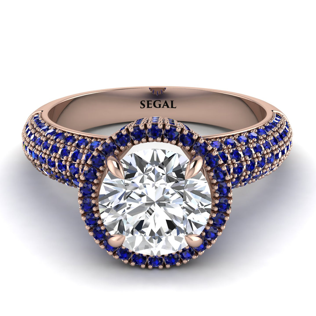 Diamond Cluster Halo Engagement Ring - Katie No. 62