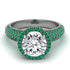 Diamond Cluster Halo Engagement Ring - Katie No. 18