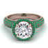 Diamond Cluster Halo Engagement Ring - Katie No. 17