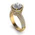 Diamond Cluster Halo Engagement Ring - Katie No. 1