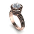 Diamond Cluster Halo Engagement Ring - Katie No. 32 image 1