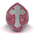 6.7 Ct Diamond Cross Enigma Men's Ring - Spencer No. 48