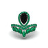 Black Diamond Crown Radiance Engagement Ring - Aviana No. 24