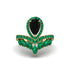 Black Diamond Crown Radiance Engagement Ring - Aviana No. 22 image 1