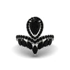 Black Diamond Crown Radiance Engagement Ring - Aviana No. 39