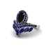 Black Diamond Crown Radiance Engagement Ring - Aviana No. 69