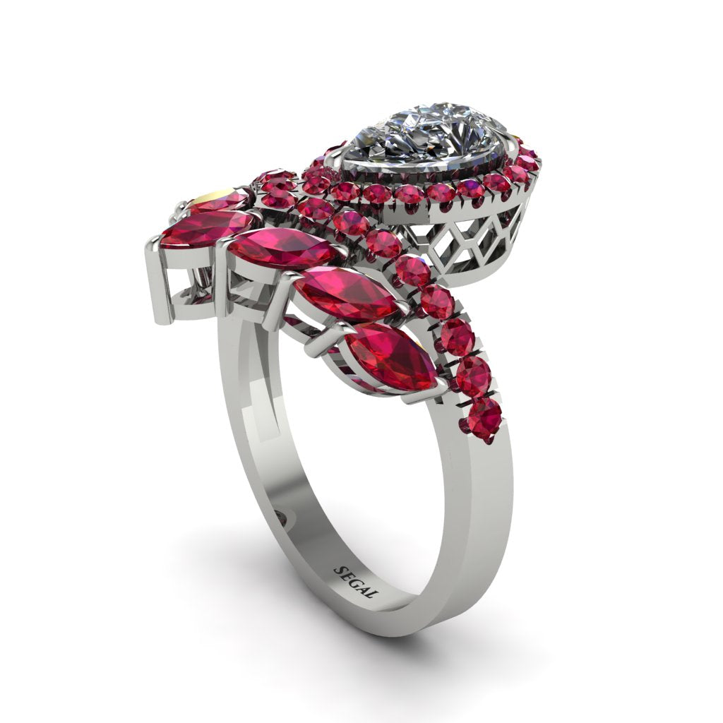 Diamond Crown Radiance Engagement Ring - Aviana No. 48