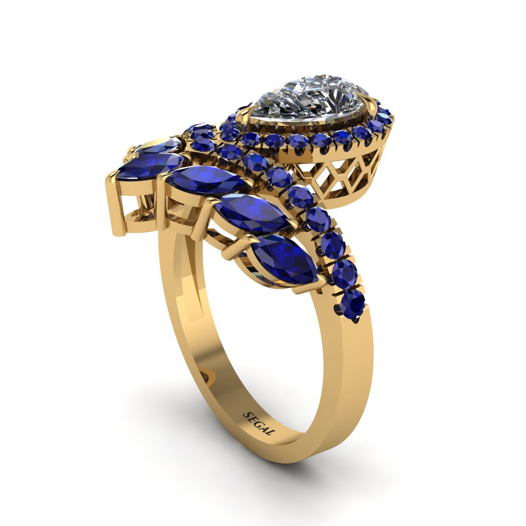Diamond Crown Radiance Engagement Ring - Aviana No. 61