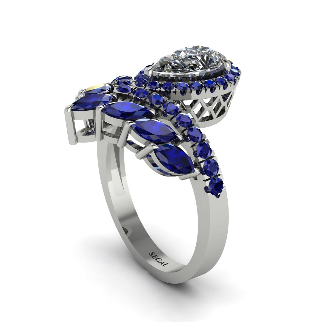 Diamond Crown Radiance Engagement Ring - Aviana No. 63