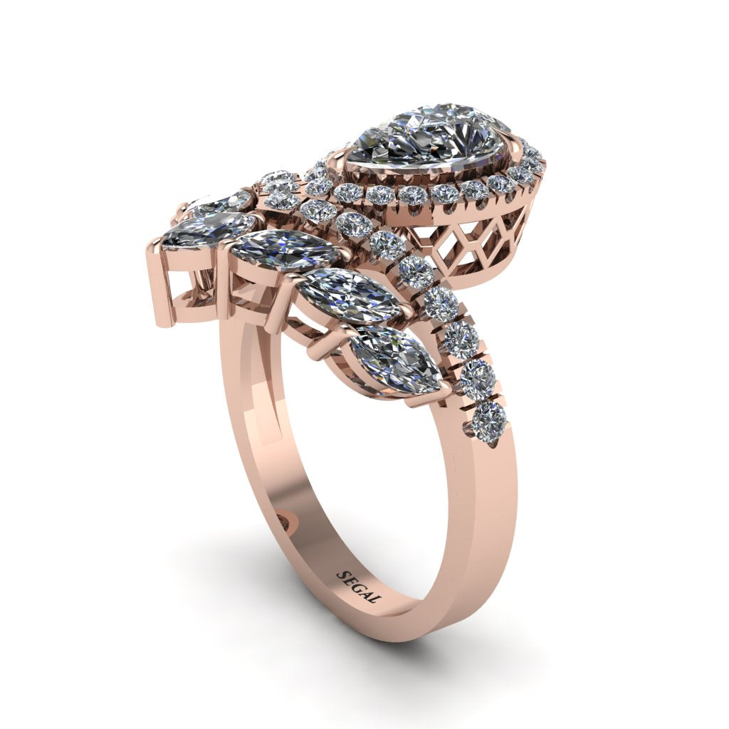 Diamond Crown Radiance Engagement Ring - Aviana No. 2