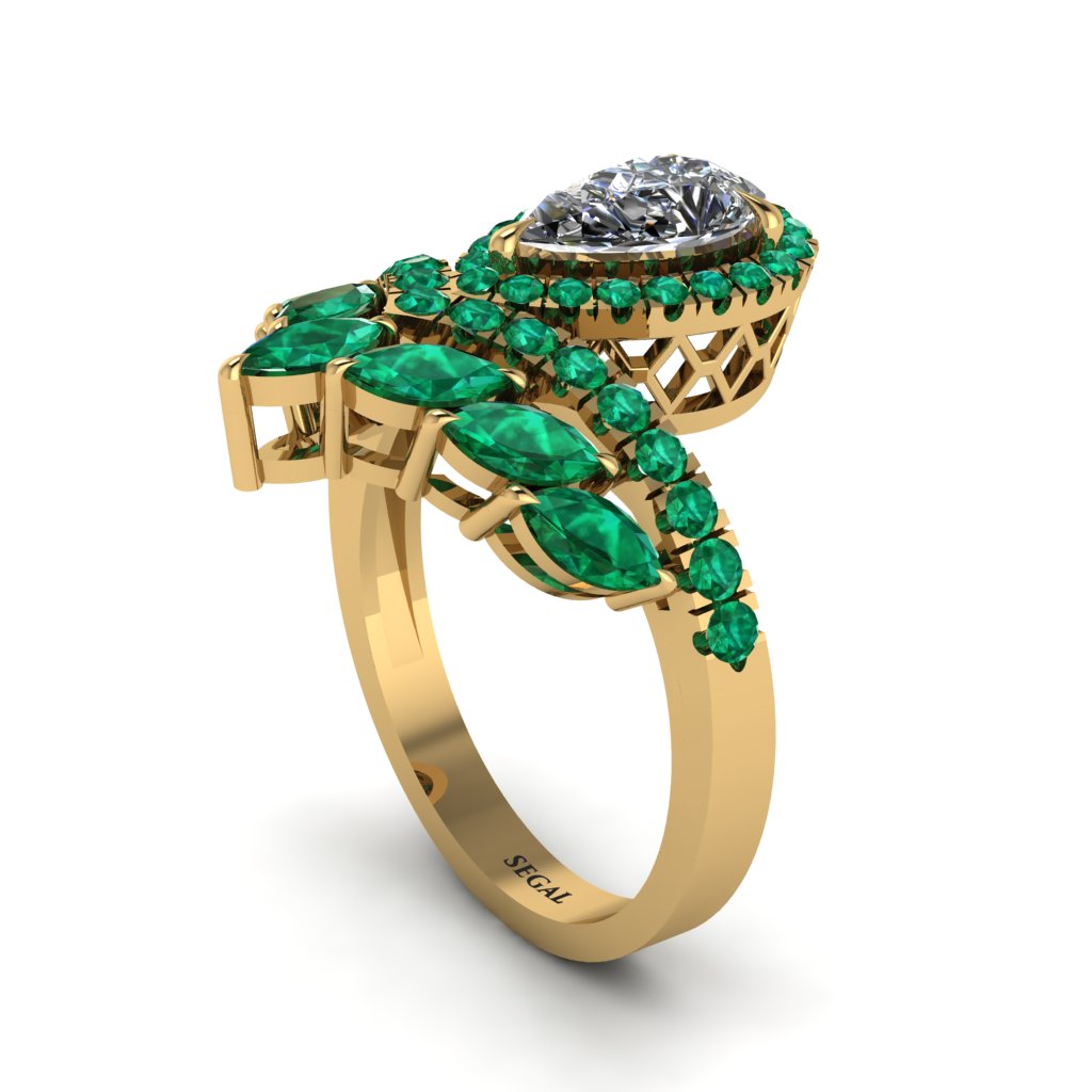Diamond Crown Radiance Engagement Ring - Aviana No. 16