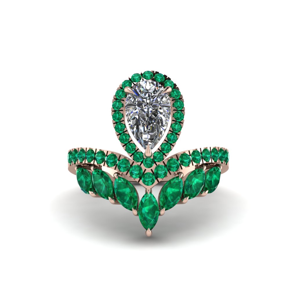 Diamond Crown Radiance Engagement Ring - Aviana No. 17