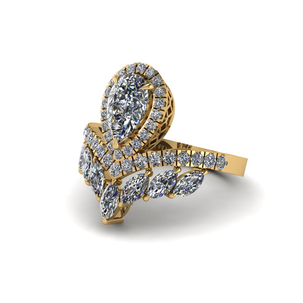 Diamond Crown Radiance Engagement Ring - Aviana No. 1