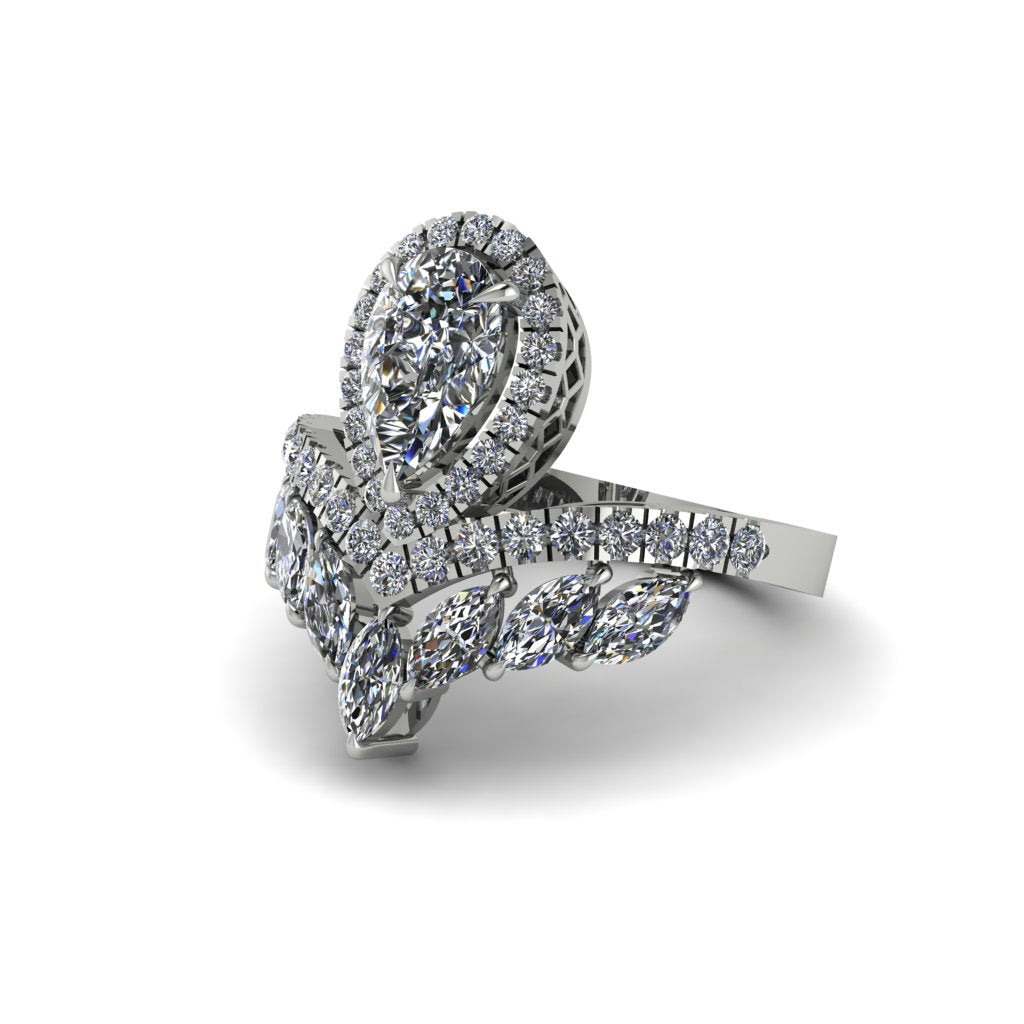 Diamond Crown Radiance Engagement Ring - Aviana No. 3
