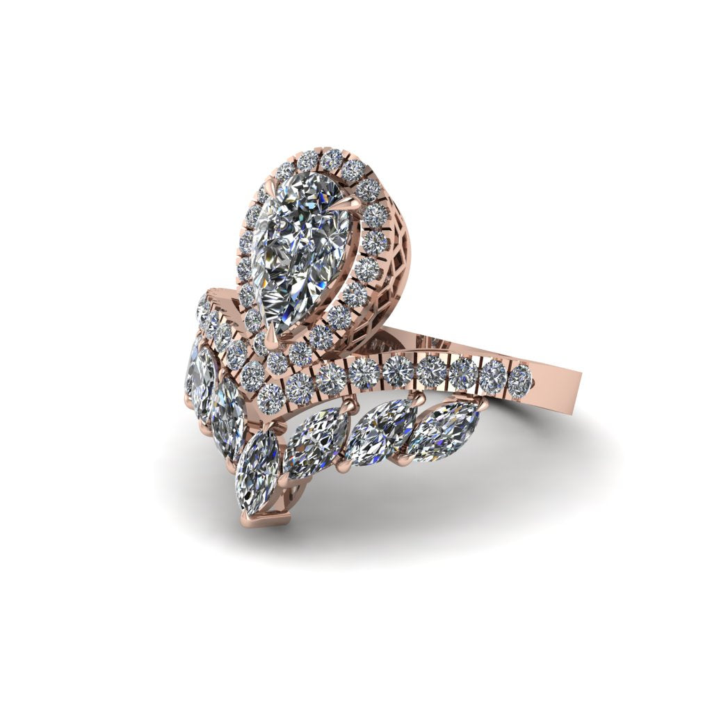 Diamond Crown Radiance Engagement Ring - Aviana No. 2