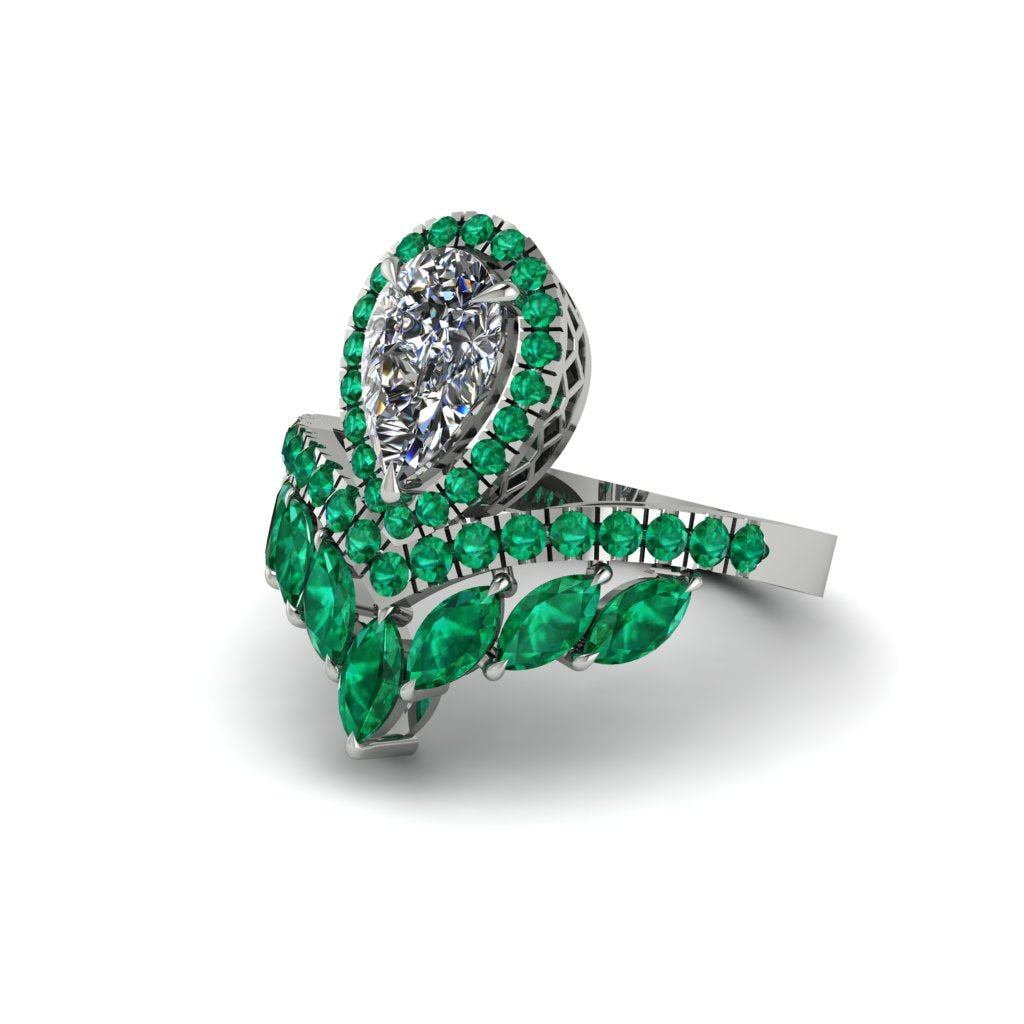 Diamond Crown Radiance Engagement Ring - Aviana No. 18