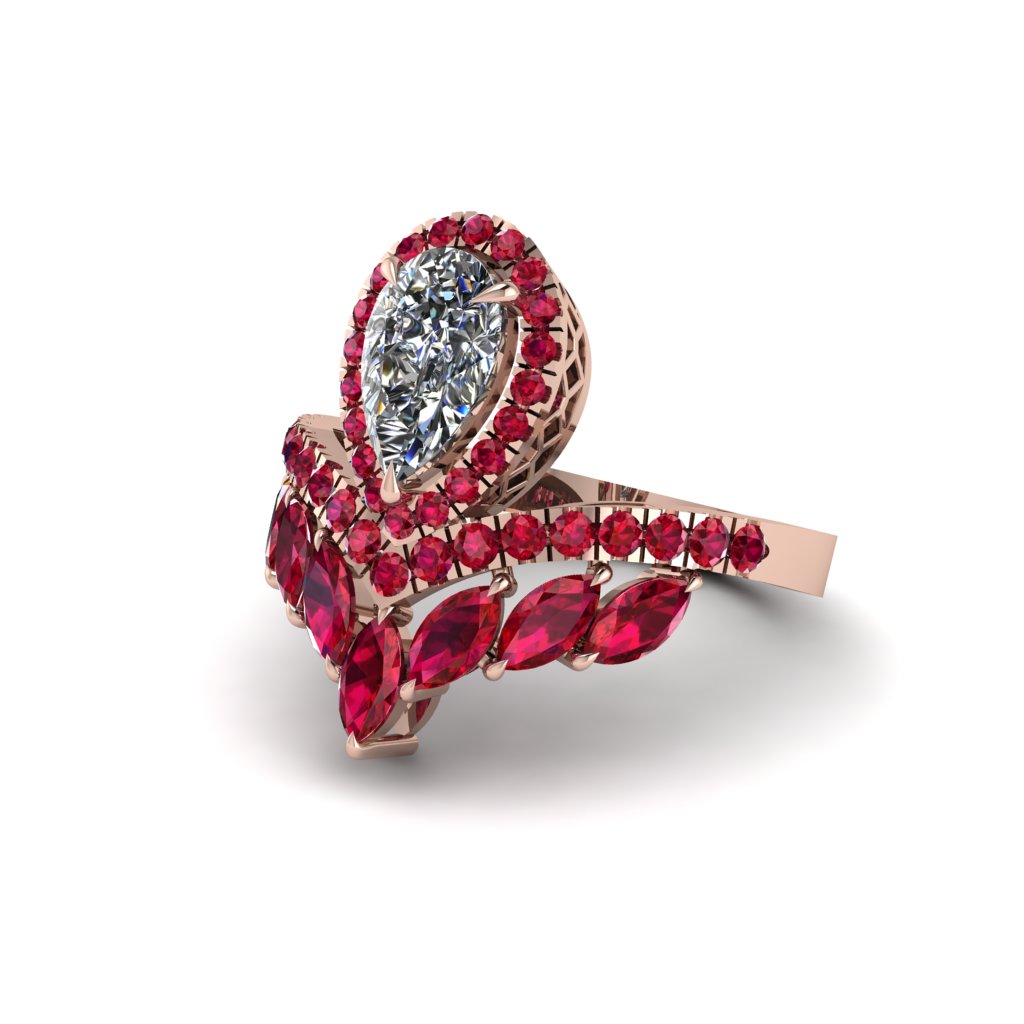 Diamond Crown Radiance Engagement Ring - Aviana No. 47