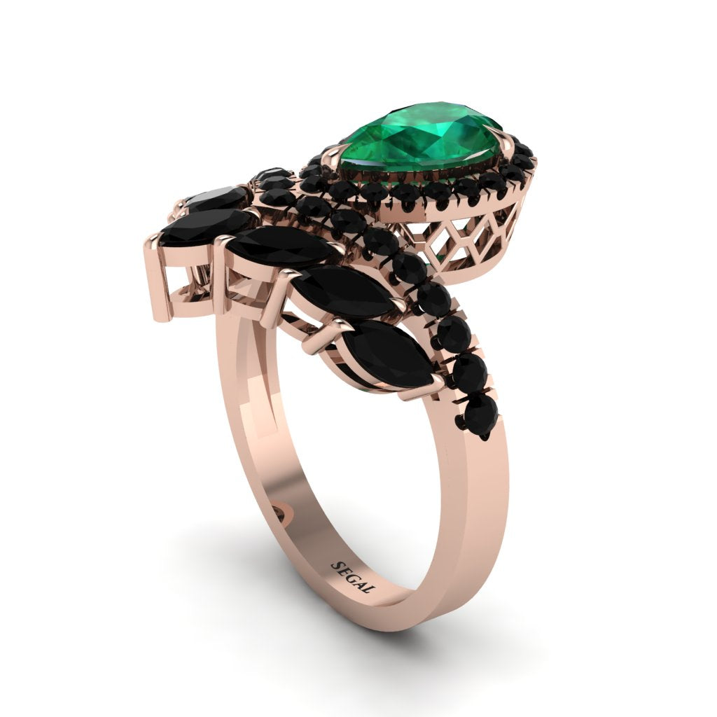 Emerald Crown Radiance Engagement Ring - Aviana No. 35