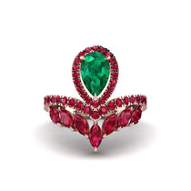 Emerald Crown Radiance Engagement Ring - Aviana No. 50 image 1