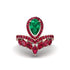 Emerald Crown Radiance Engagement Ring - Aviana No. 50