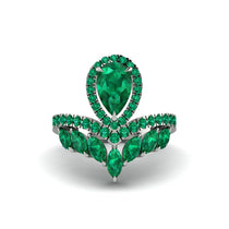 Emerald Crown Radiance Engagement Ring - Aviana No. 21 image 1
