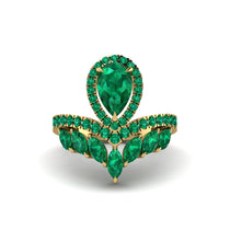 Emerald Crown Radiance Engagement Ring - Aviana No. 19 image 1