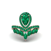 Emerald Crown Radiance Engagement Ring - Aviana No. 20 image 1