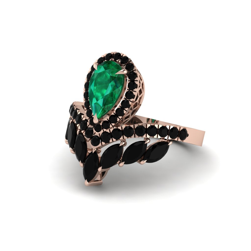 Emerald Crown Radiance Engagement Ring - Aviana No. 35