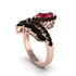 Ruby Crown Radiance Engagement Ring - Aviana No. 41