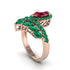 Ruby Crown Radiance Engagement Ring - Aviana No. 26