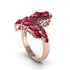 Ruby Crown Radiance Engagement Ring - Aviana No. 56