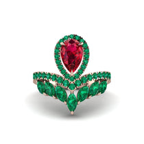 Ruby Crown Radiance Engagement Ring - Aviana No. 26 image 1