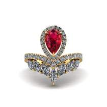 Ruby Crown Radiance Engagement Ring - Aviana No. 10 image 1