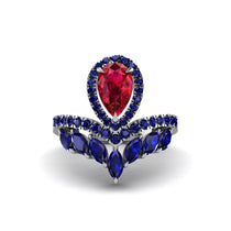 Ruby Crown Radiance Engagement Ring - Aviana No. 72 image 1