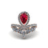 Ruby Crown Radiance Engagement Ring - Aviana No. 11