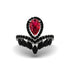 Ruby Crown Radiance Engagement Ring - Aviana No. 42