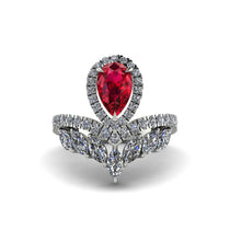 Ruby Crown Radiance Engagement Ring - Aviana No. 12 image 1