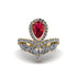 Ruby Crown Radiance Engagement Ring - Aviana No. 10