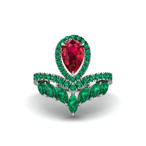 Ruby Crown Radiance Engagement Ring - Aviana No. 27 image 1
