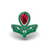 Ruby Crown Radiance Engagement Ring - Aviana No. 27 image 1