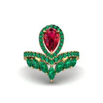 Ruby Crown Radiance Engagement Ring - Aviana No. 25 image 1