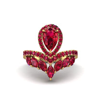 Ruby Crown Radiance Engagement Ring - Aviana No. 55 image 1