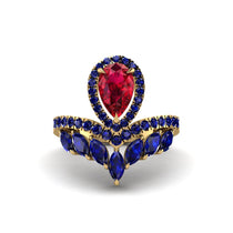 Ruby Crown Radiance Engagement Ring - Aviana No. 70 image 1