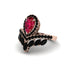 Ruby Crown Radiance Engagement Ring - Aviana No. 41