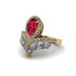Ruby Crown Radiance Engagement Ring - Aviana No. 10